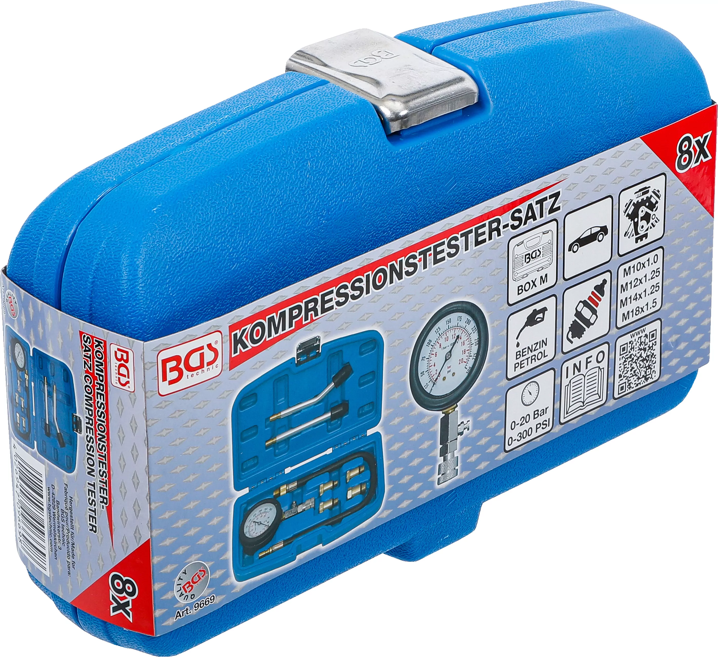 Kompressionstester-Satz für Benzinmotoren