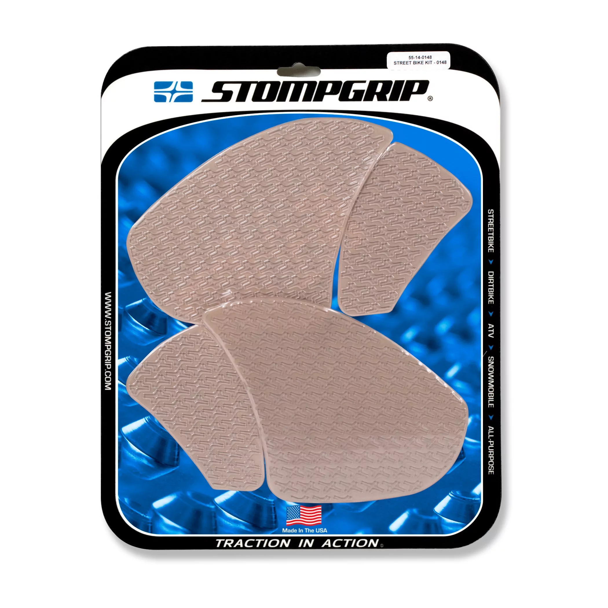Stompgrip Traction Pad Icon für Ducati Streetfighter V4 / V4 S 20-21 Klar