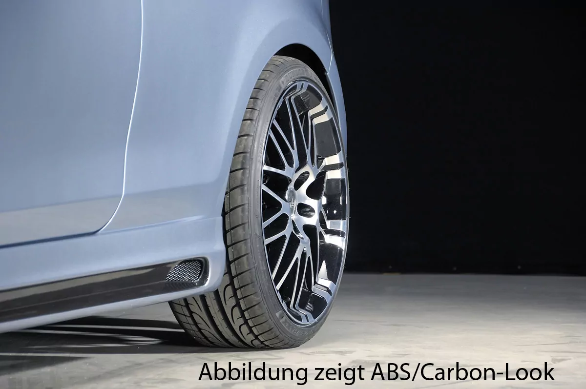Rieger Seitenschweller links  matt schwarz für VW Golf 6 GTD 5-tür.