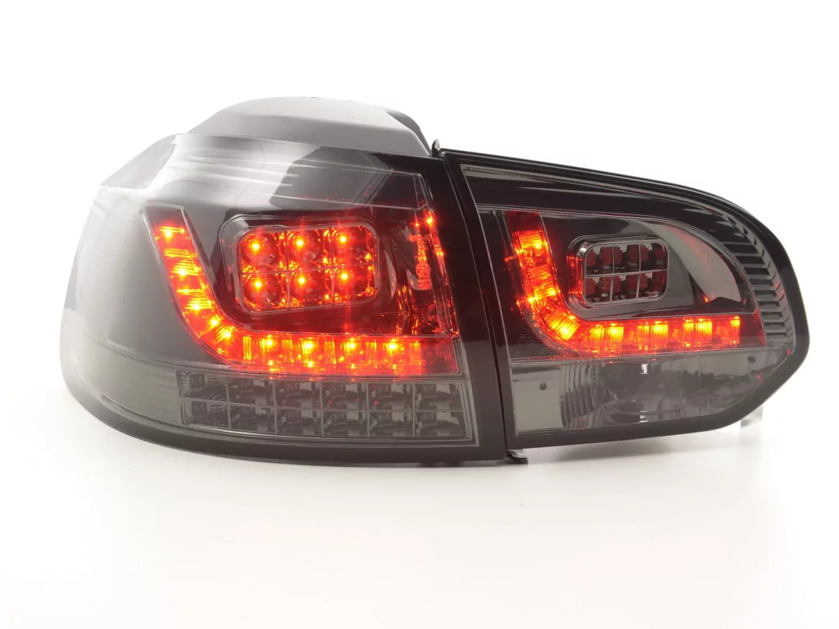 LED Rückleuchten Set VW Golf 6 Typ 1K Bj. 2008-2012 schwarz mit Led Blinker für Rechtslenker