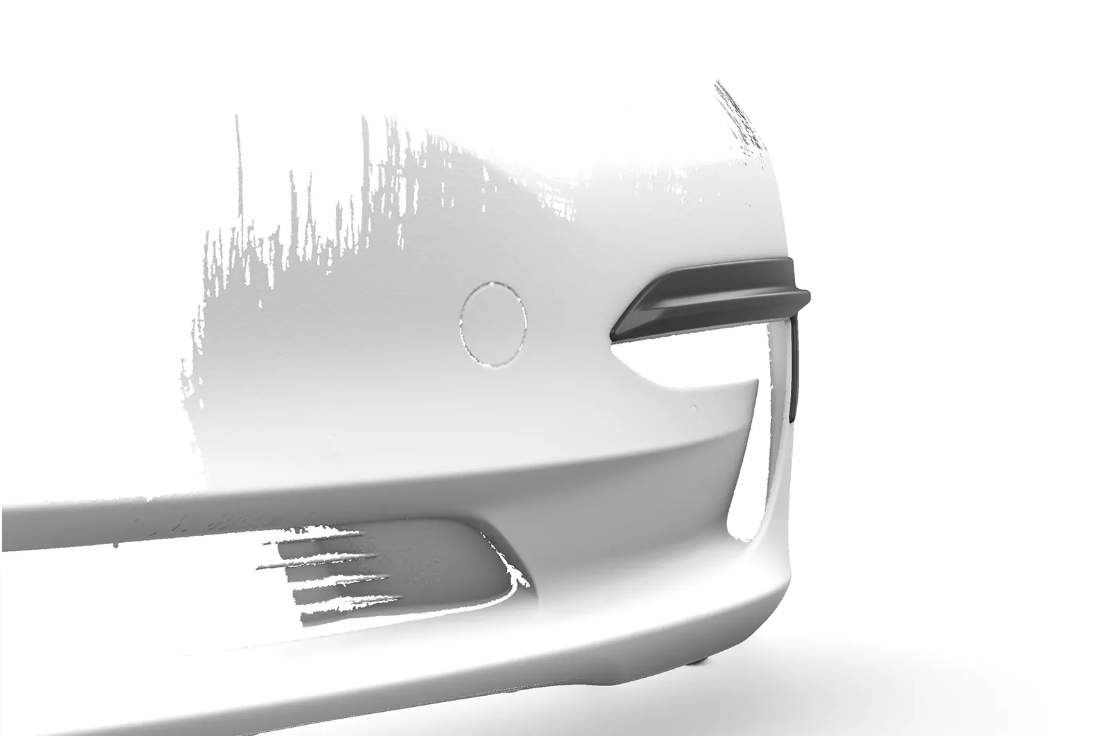 Airintakes für Tesla Model 3 AI031 Schwarz Strukturiert