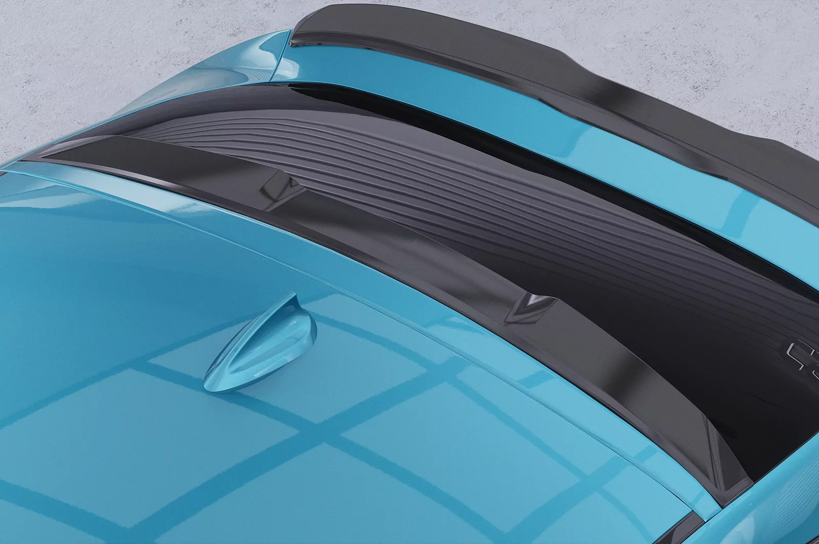 Heckscheibenblende für BMW X4 F26 HSB092 Schwarz Strukturiert