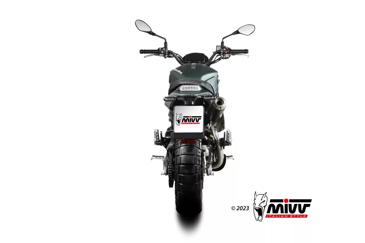 MIVV X-M1 Edelstahl Schwarz BENELLI LEONCINO 800 TRAIL 22-23
