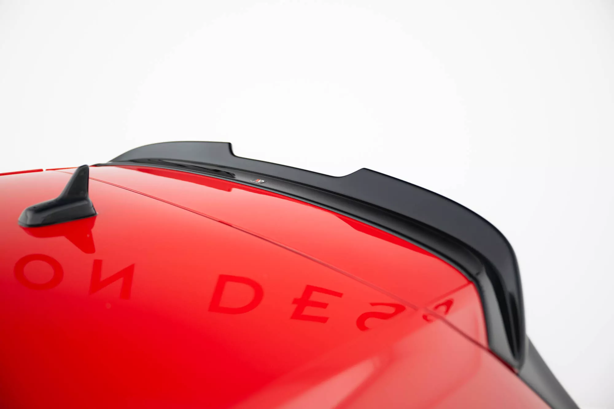 Spoiler CAP Passend Für V.2 Passend Für VW Golf 7 R/GTI FL  Schwarz Hochglanz Schwarz Hochglanz