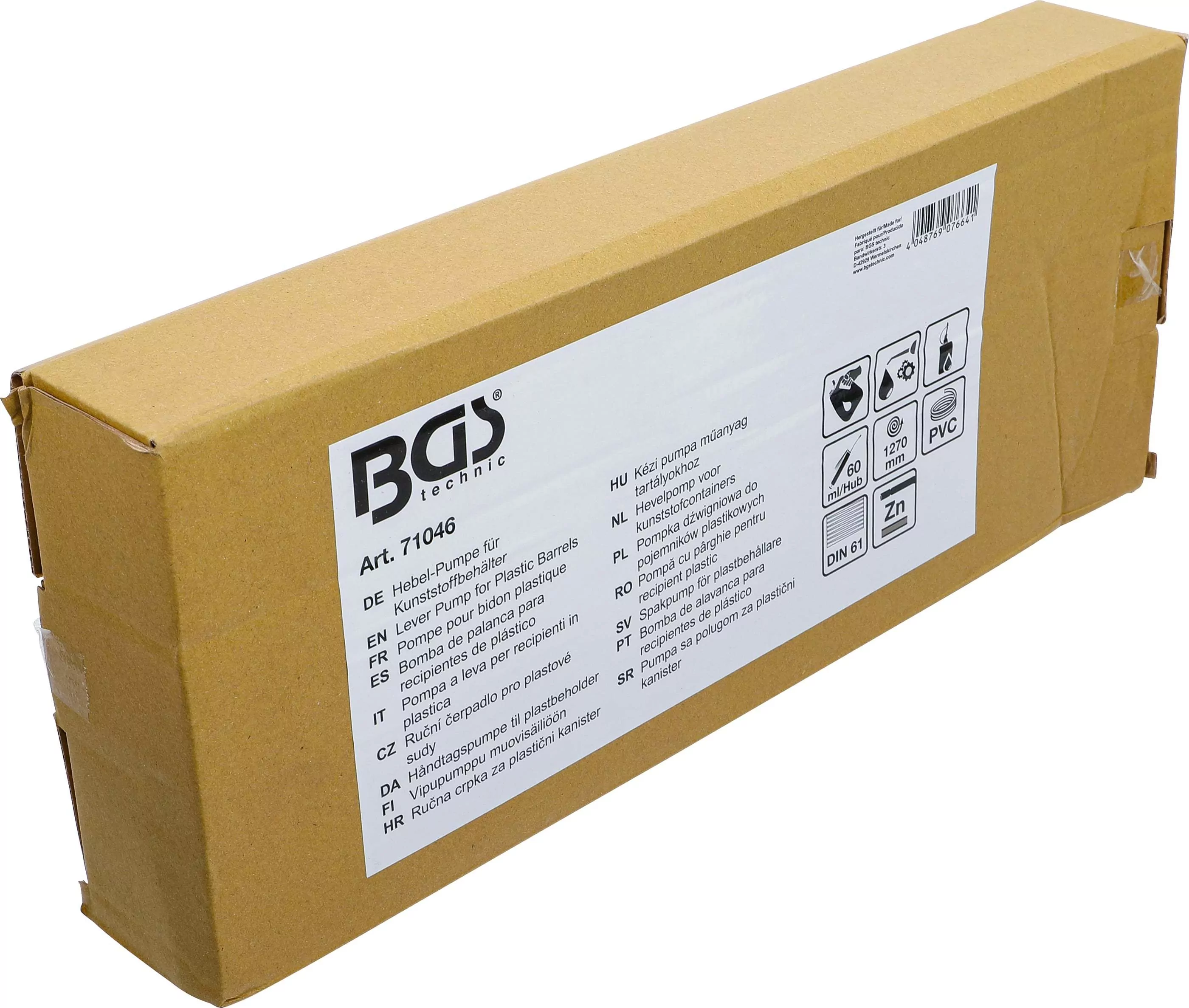 Hebel-Pumpe für Kunststoffbehälter | mit DIN 61 Schraubverschluss