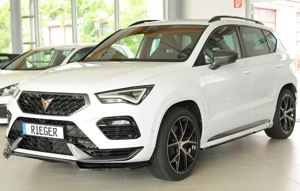 Rieger Spoilerschwert glanz schwarz für Seat Ateca Cupra (5FP)  08.20- (ab Facelift)