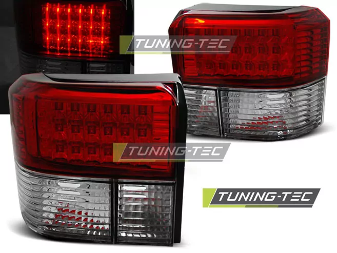 Led Tail Lights Red White Fits Vw T4 90-03.03