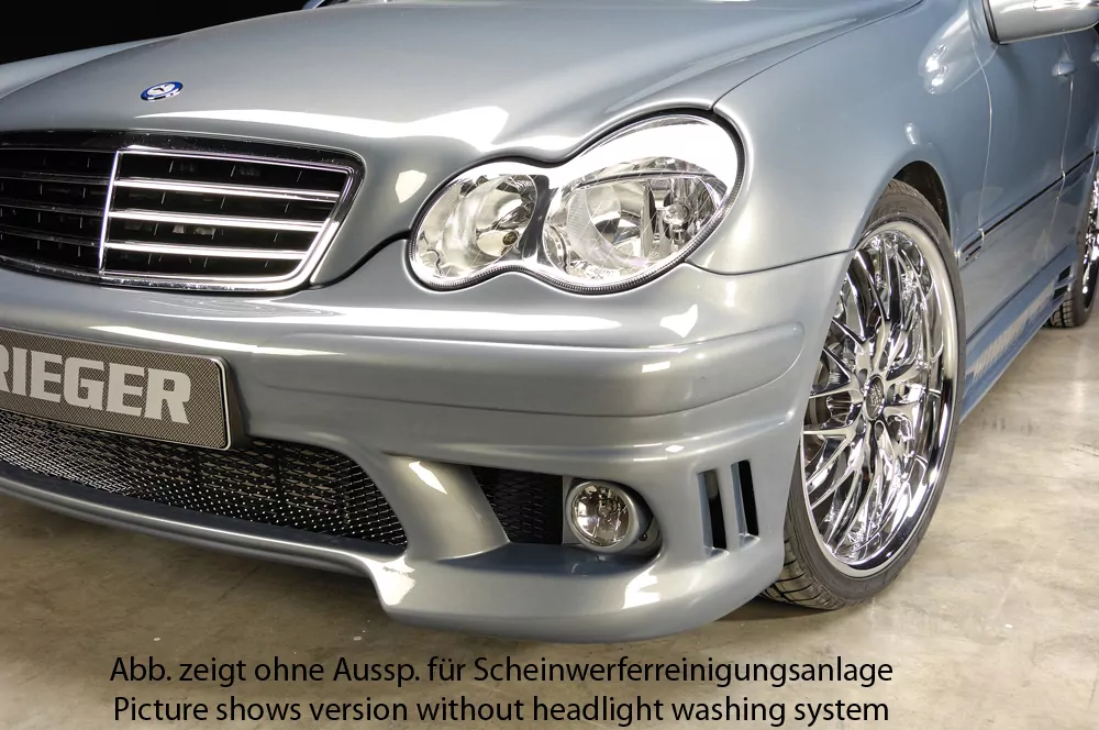 Rieger Spoilerstoßstange für Mercedes C-Klasse (W203) - T-Modell   carbon optik