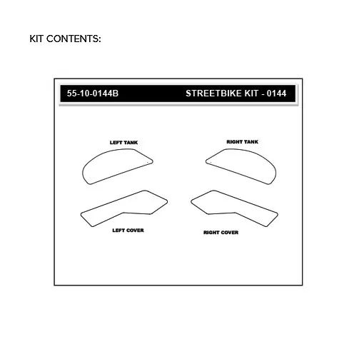 Stompgrip Traction Pad Volcano für Kawasaki Z900 17-22 Schwarz