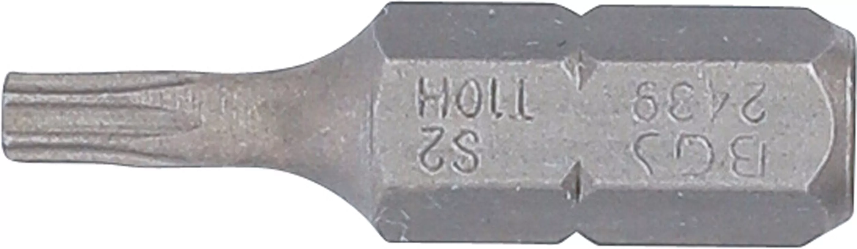 Bit | Länge 25 mm | Antrieb Außensechskant 6,3 mm (1/4") | T-Profil (für Torx) mit Bohrung T10