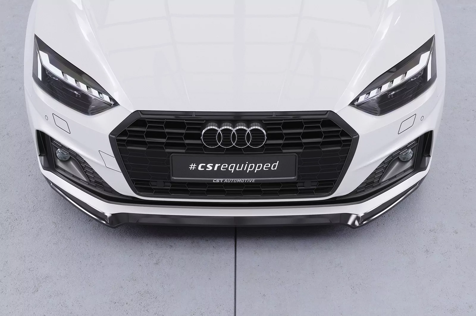 Cup-Spoilerlippe mit ABE für Audi A5 F5 Basis / Advanced CSL562 Schwarz Strukturiert