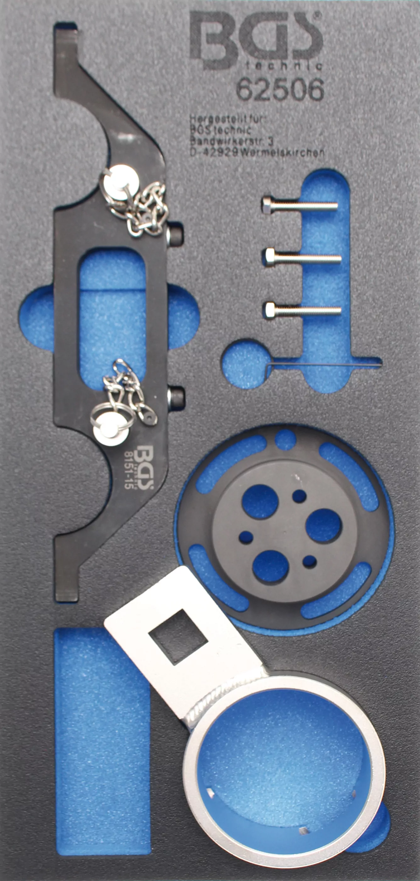 Werkstattwageneinlage 1/3: Motor-Einstellwerkzeug-Satz | für Opel Vectra, Signum, Zafira