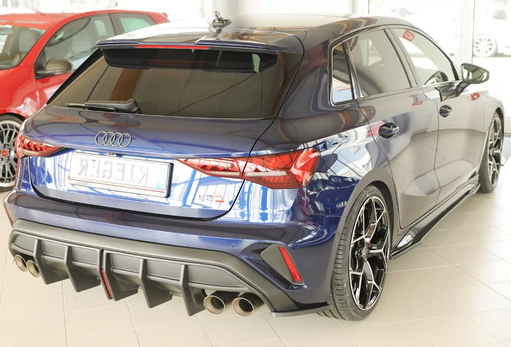 Rieger Heckschürzenansatz seitlich rechts für Audi A3 S3 (GY) 5-tür. (Sportback) 06.24- (ab Facelift)