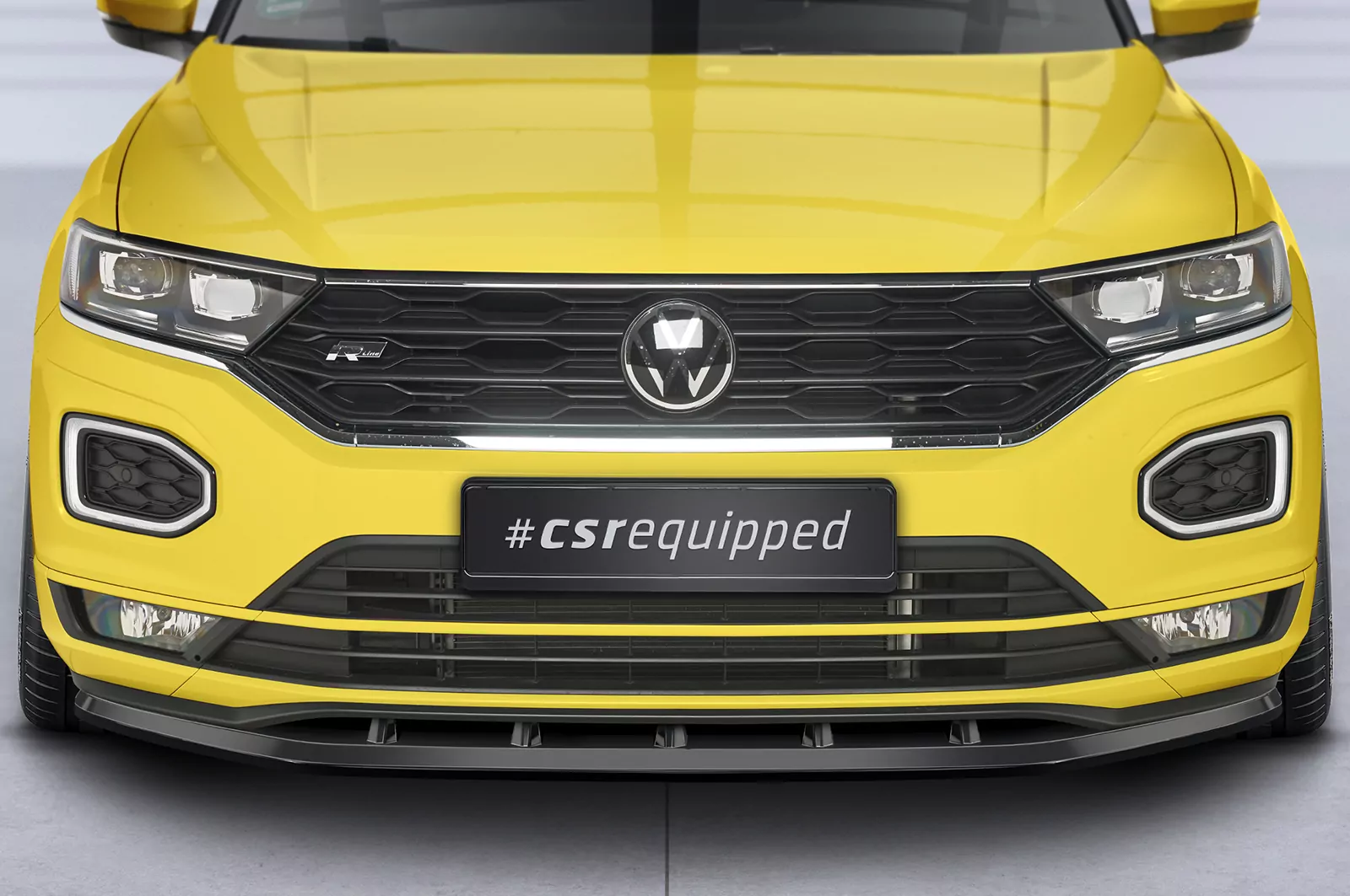 Cup-Spoilerlippe mit ABE für VW T-Roc (A1) R-Line CSL402 Strukturiert (schwarz matt)
