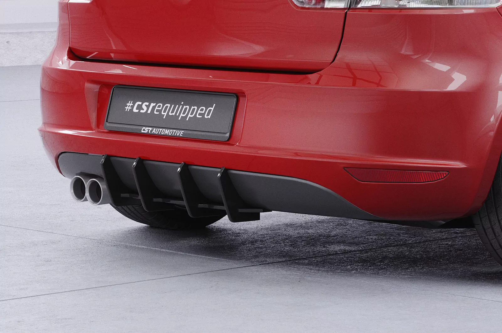 Racing Diffusor / Heckansatz für VW Golf 6 (Typ 1K) HA334