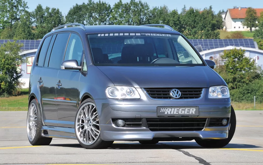 Rieger Spoilerlippe für VW Touran (1T) - Van 03.03-10.06 (bis Facelift) carbon optik