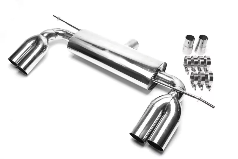 TA Technix Duplex Edelstahl Sportendschalldämpfer Links+Rechts 2x76mm passend für Audi A3 (8P)/ VW Golf V, Golf V Plus (1K/1KP)