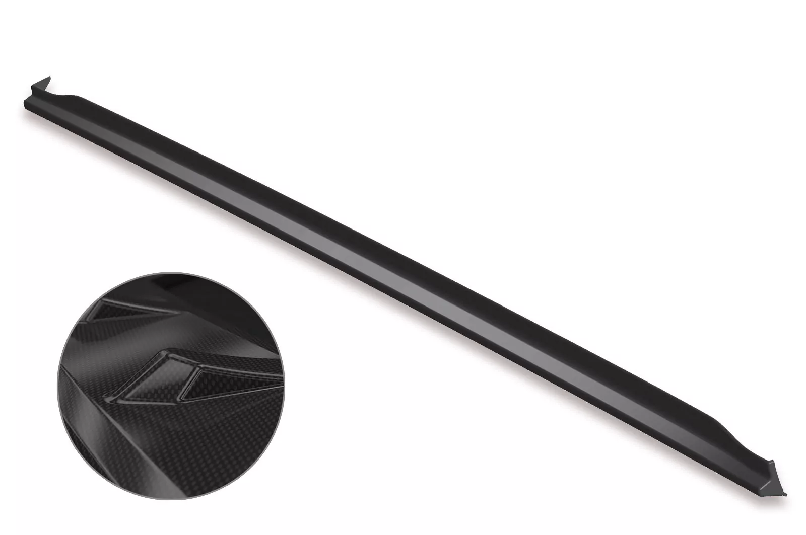 Seitenschweller für VW Scirocco III Typ 13 SS465-C Carbon Look Hochglanz