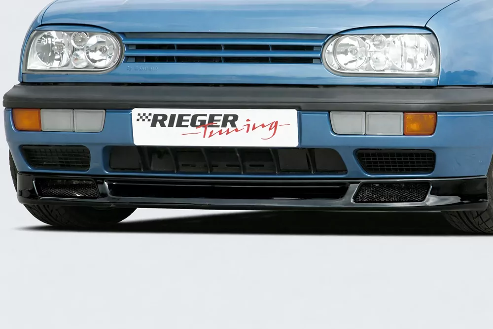Rieger Spoilerlippe (GBL-42011) glanz schwarz für VW Golf 3 3-tür.