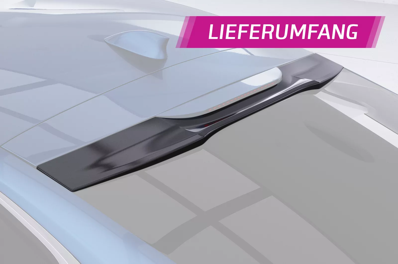 Heckscheibenblende für Opel Insignia B Grand Sport HSB082 Schwarz Strukturiert