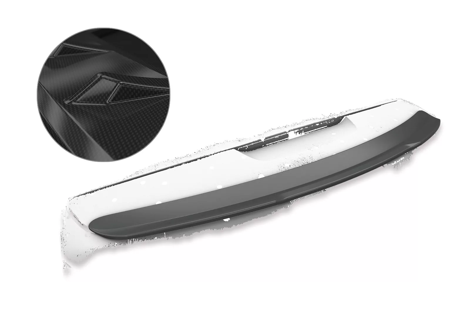 Heckflügel für Mercedes Benz SLS AMG (C197/R197) HF746-C Carbon Look Hochglanz