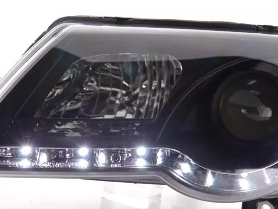 Scheinwerfer Set Daylight LED TFL-Optik VW Passat Typ 3C Bj. 05- schwarz