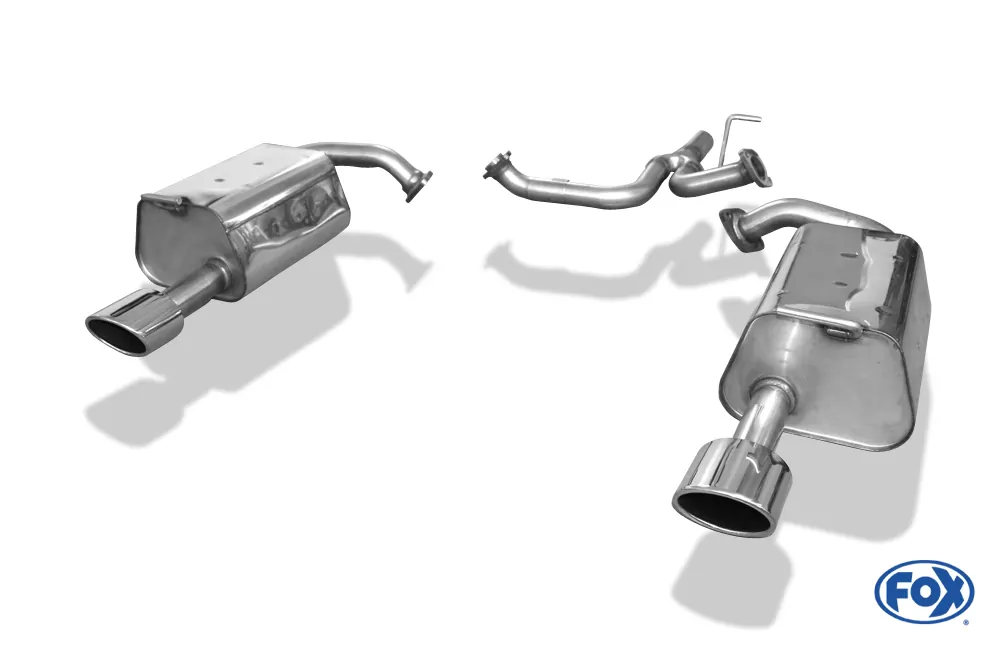 Mazda 6 GG/GY nicht Facelift/ nicht Allrad  Endschalldämpfer rechts/links mit Y-Verbindungsrohr - 115x85 Typ 32 rechts/links