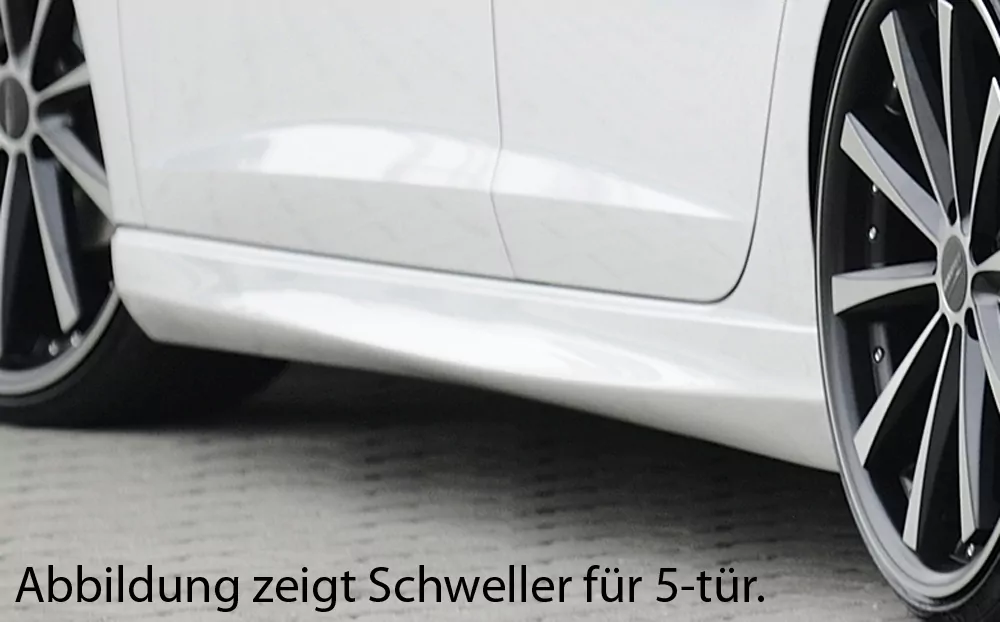 Rieger Seitenschweller für Seat Leon FR (5F) - 3-tür. (SC) 01.13- carbon optik