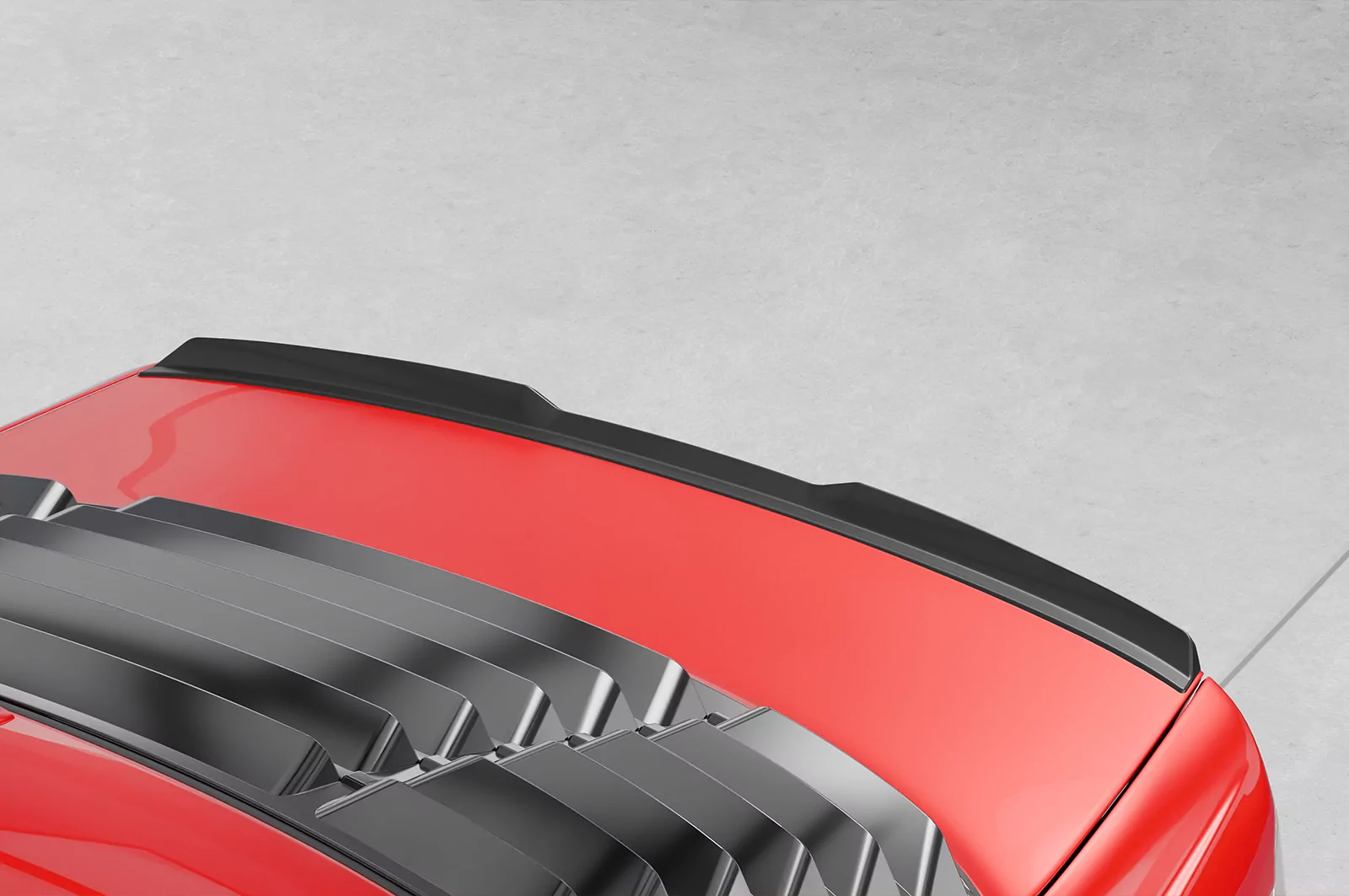 Heckflügel mit ABE für BMW 3er E46 Coupe / Cabrio HF162 Schwarz Strukturiert