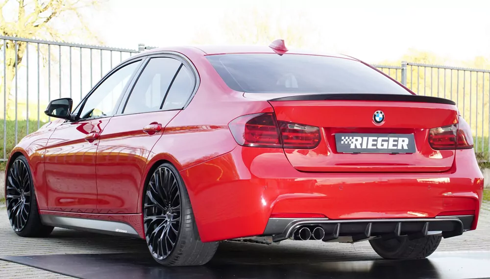 Rieger Heckeinsatz für BMW 3er F30  (3L) | Lim. 02.12-06.15 (bis Facelift) nur für M-Paket-Heckschürze