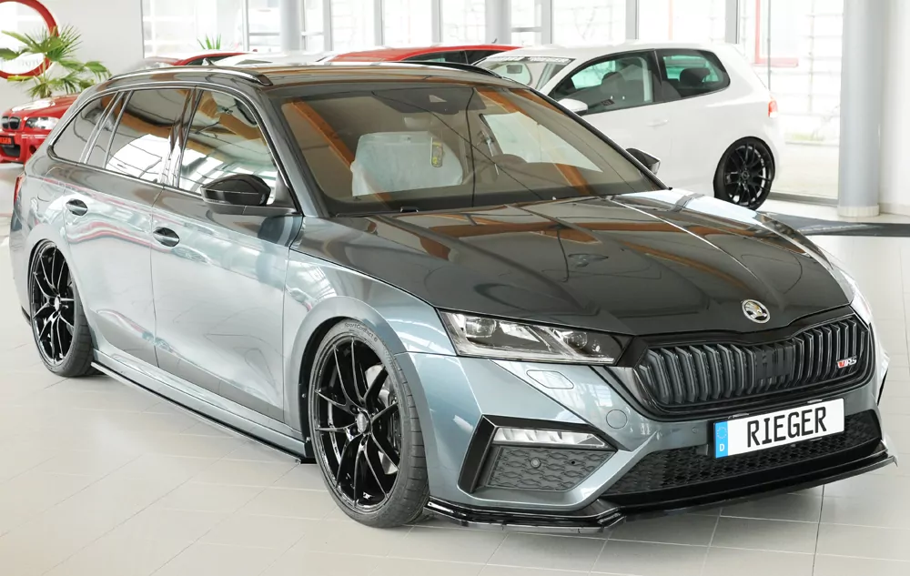 Rieger Seitenschweller rechts ansatz glanz schwarz für Skoda Octavia RS (NX) Lim. 08.24- (ab Facelift/PV)