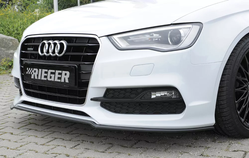 Rieger Spoilerschwert für Audi A3 S3 (8V) | 3-tür. (Cabrio 8V7) 05.13-08.16 (bis Facelift) für orig. S-Line Frontschürze