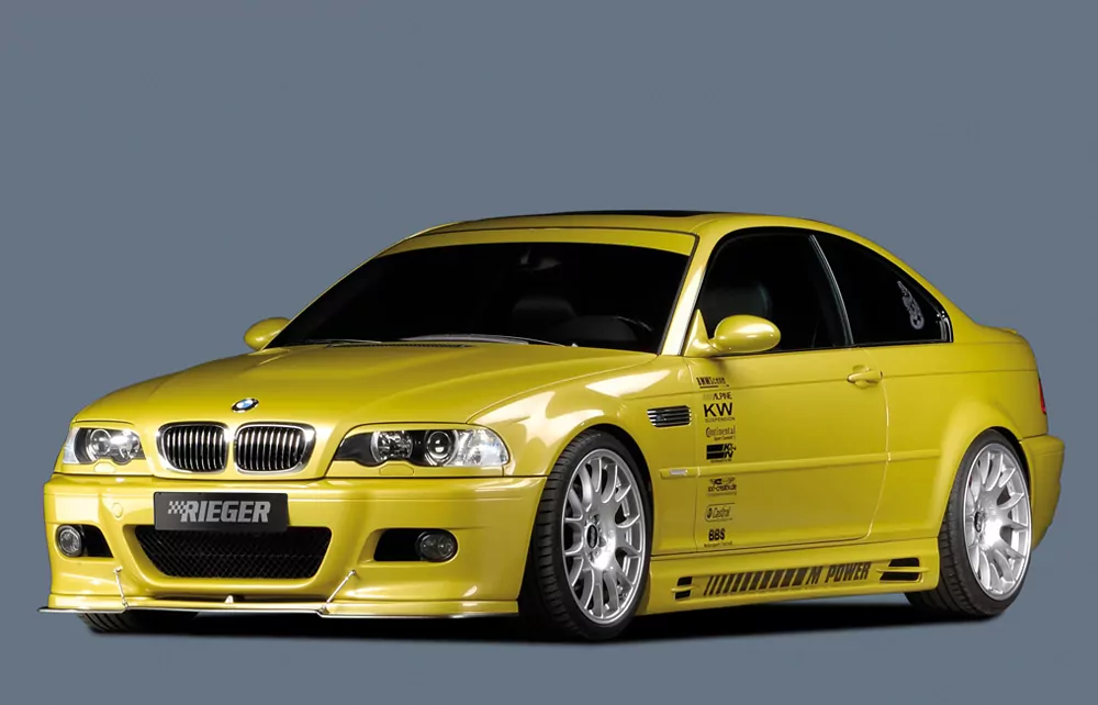 Rieger Seitenschweller (185mm) für BMW 3er E46 | Lim. 02.02- (ab Facelift) -> nicht für Touring
