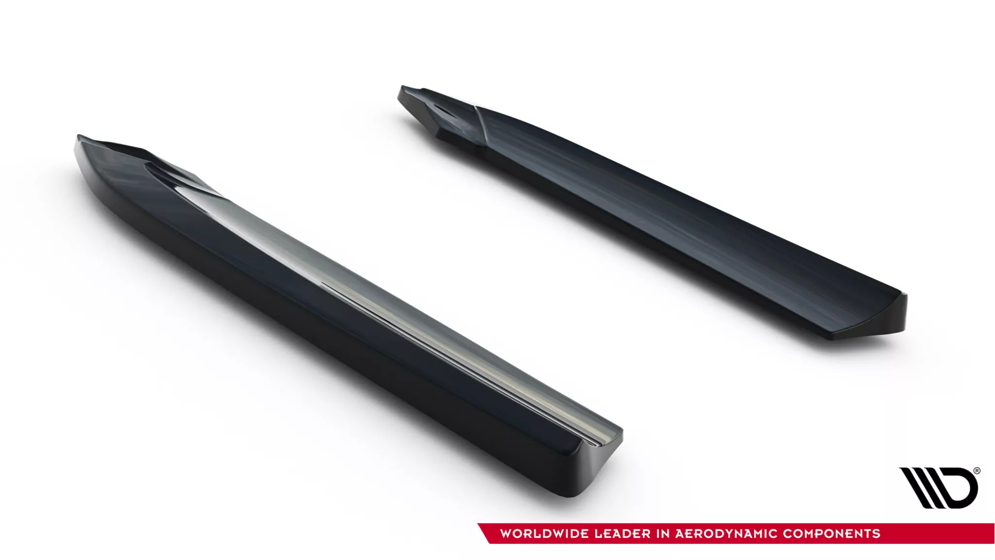 Heck Ansatz Flaps Diffusor Für Audi A7 S-Line C7 Schwarz Hochglanz