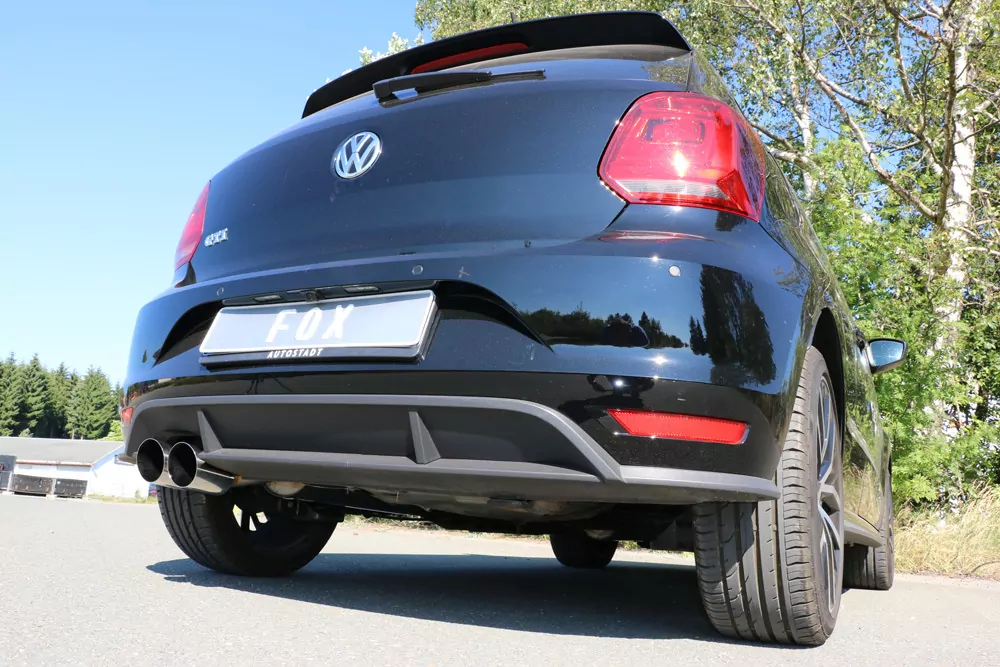 VW Polo 6R - GT und GTI  Endschalldämpfer 63,5mm - 2x90 Typ 14