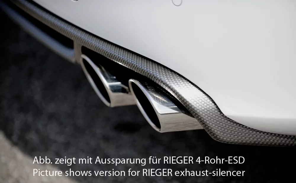 Rieger Heckeinsatz für Audi A4 (B8/B81) - Avant 11.07-12.11 (bis Facelift) carbon optik