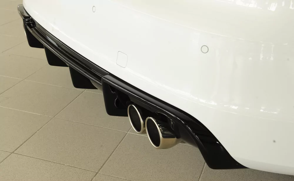 Rieger Heckeinsatz für Audi A3 (8V) - 5-tür. (Sportback 8VA) 07.12-08.16 (bis Facelift) schwarz glanz
