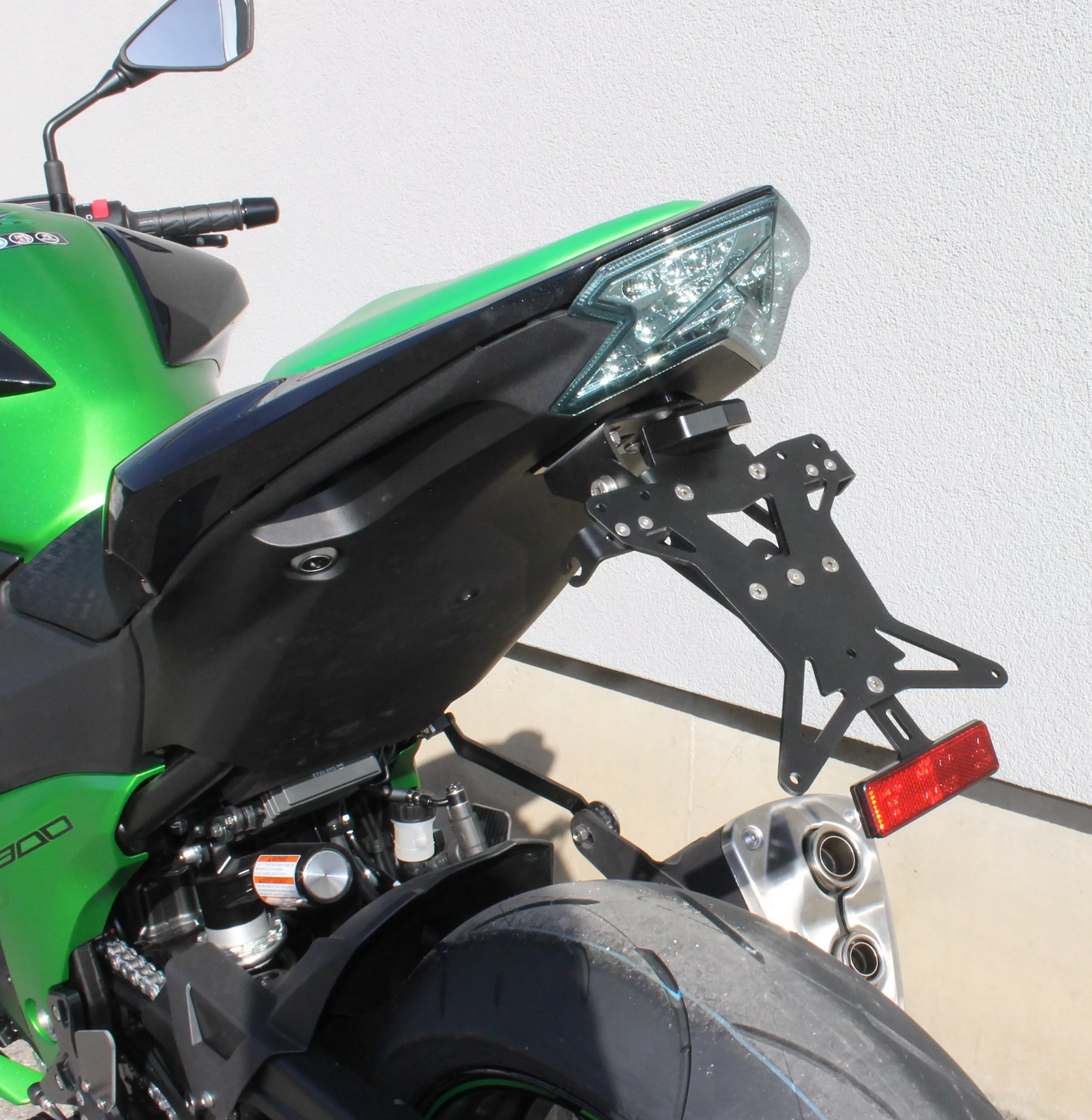 Kurzes Heck - Kennzeichenträger - Kennzeichenhalter für Kawasaki Z 800e ab 2013-2016