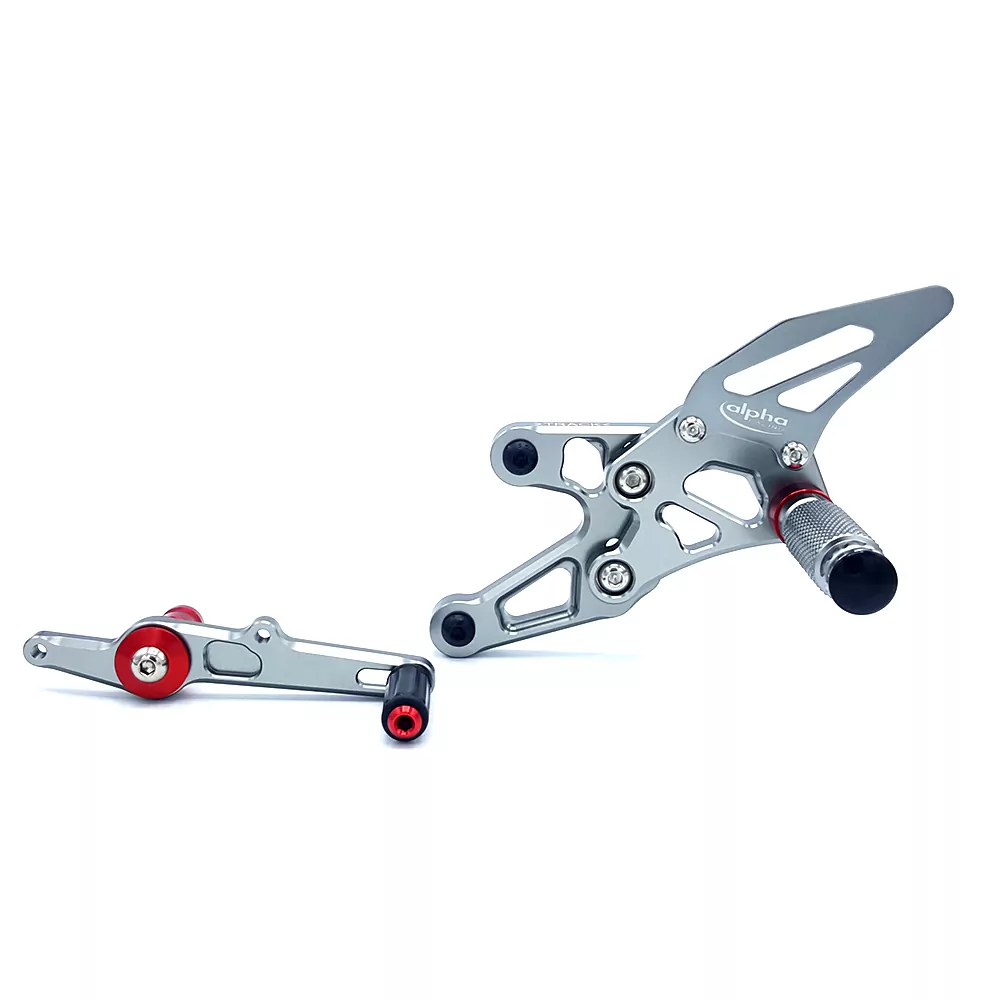 TRACK Fußrastenanlage titan BMW S1000RR Typ K10 Modelljahr 2015-16 Typ 2R10 Modelljahr 2017- BMW S1000R Typ 2R10 Modelljahr 2017- ABE