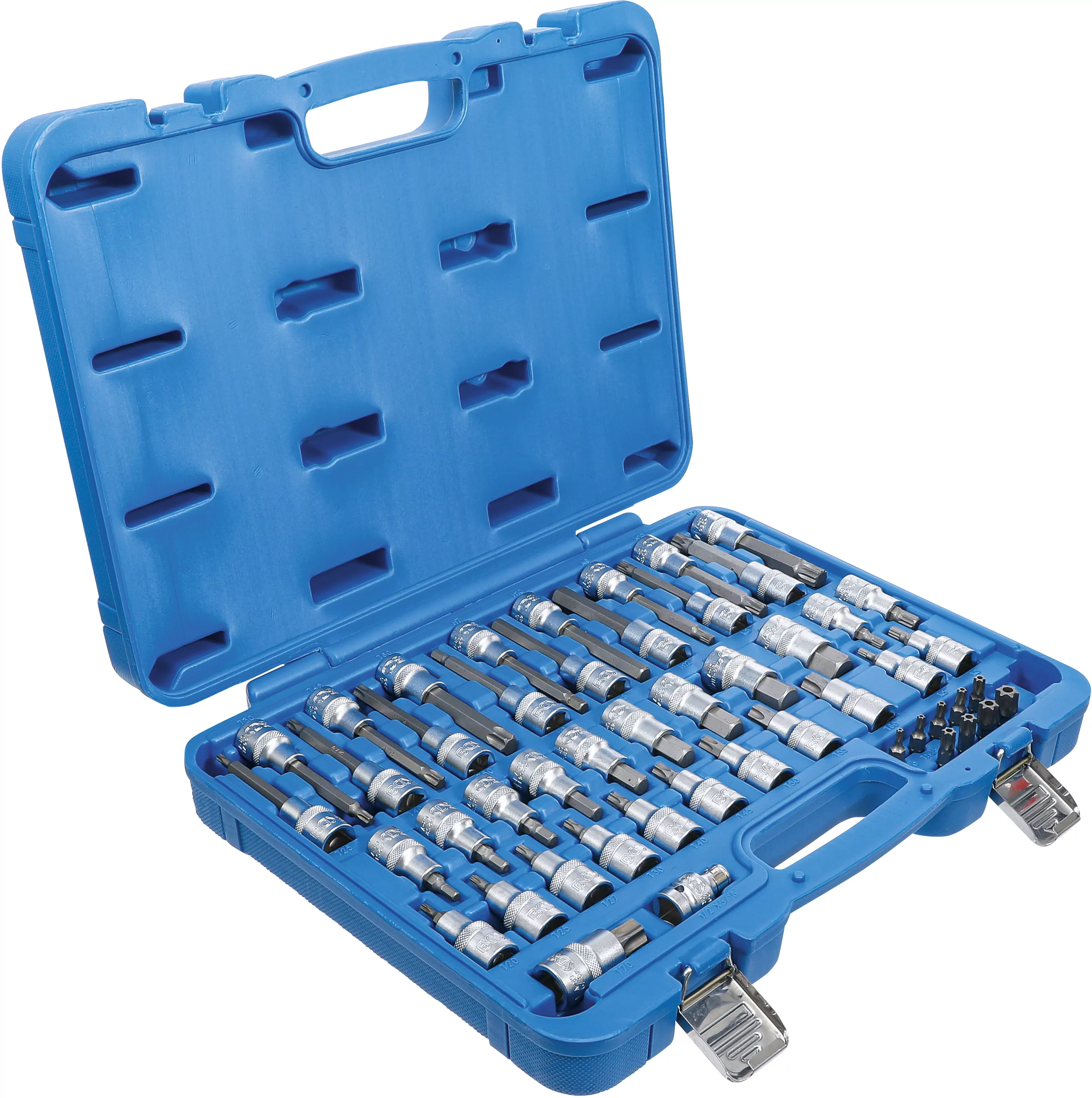 Bit-Einsatz-Satz | Antrieb Innenvierkant 12,5 mm (1/2"), Außensechskant 8 mm (5/16") | 49-tlg.