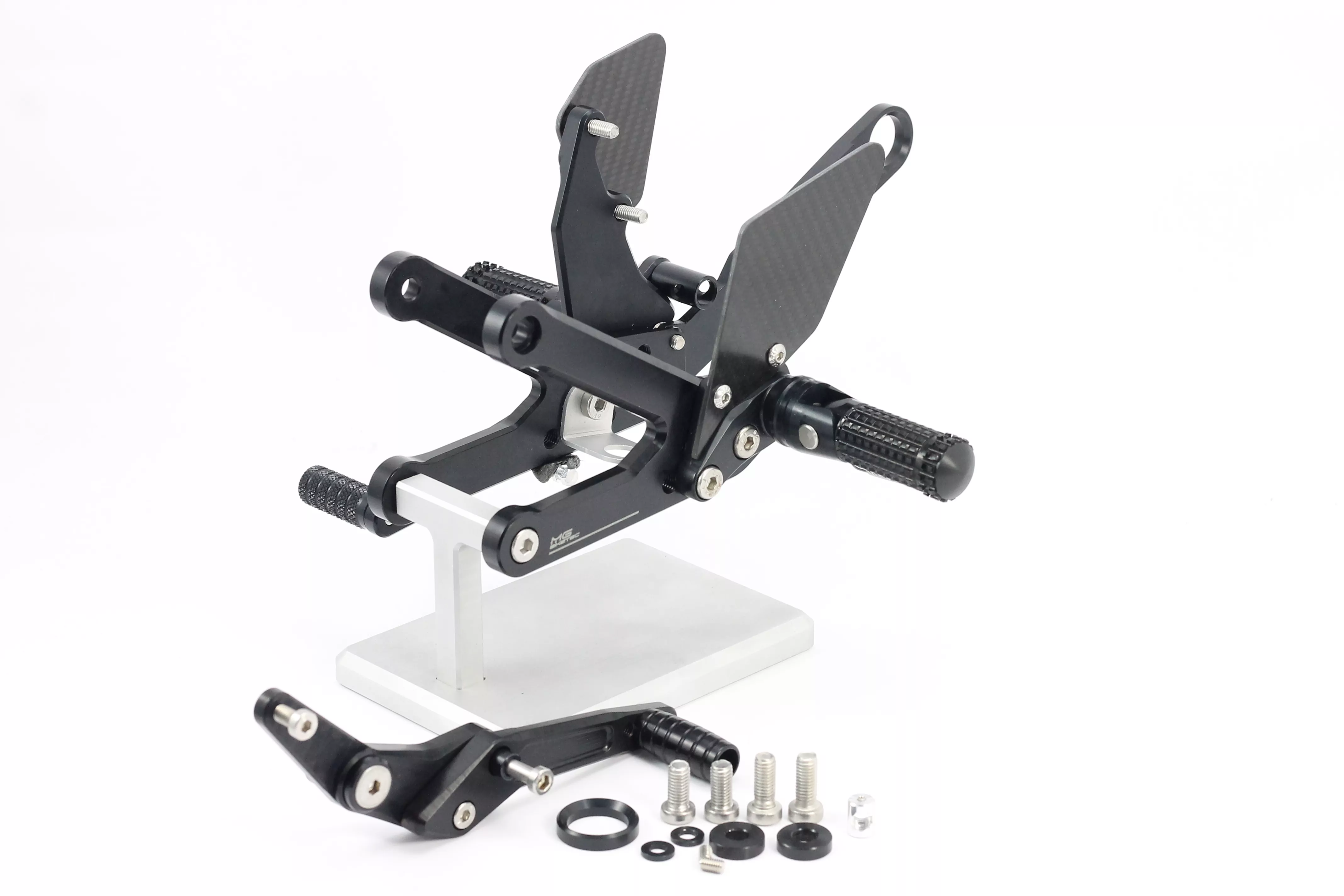 MG Biketec Sportfussrastenanlage / Rastenanlage / Fußrastenanlage mit ABE, gültig in D - A - CH für Yamaha YZF-R1 ab 2017-2019