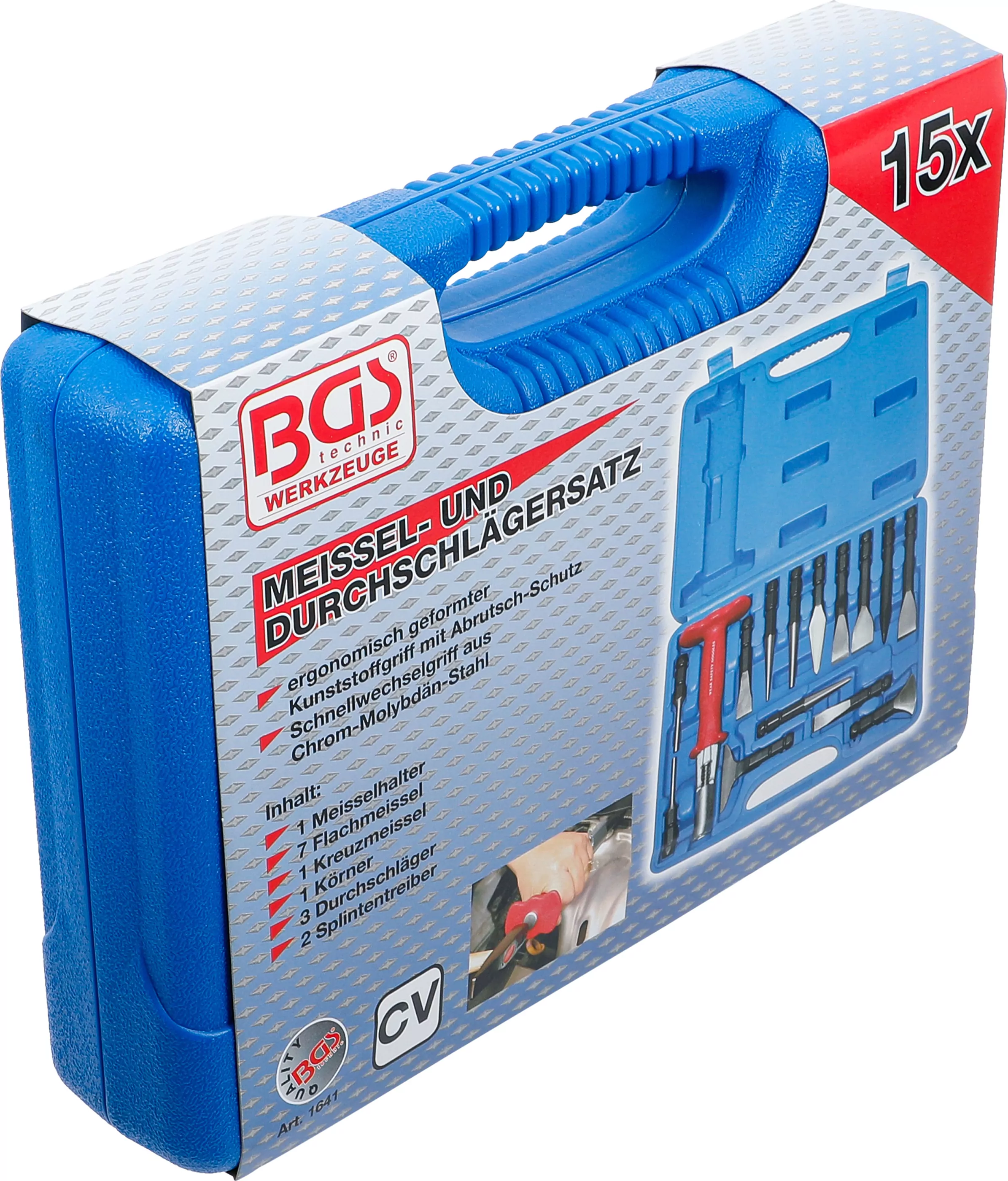 Meißel- und Durchschläger-Satz | 15-tlg.