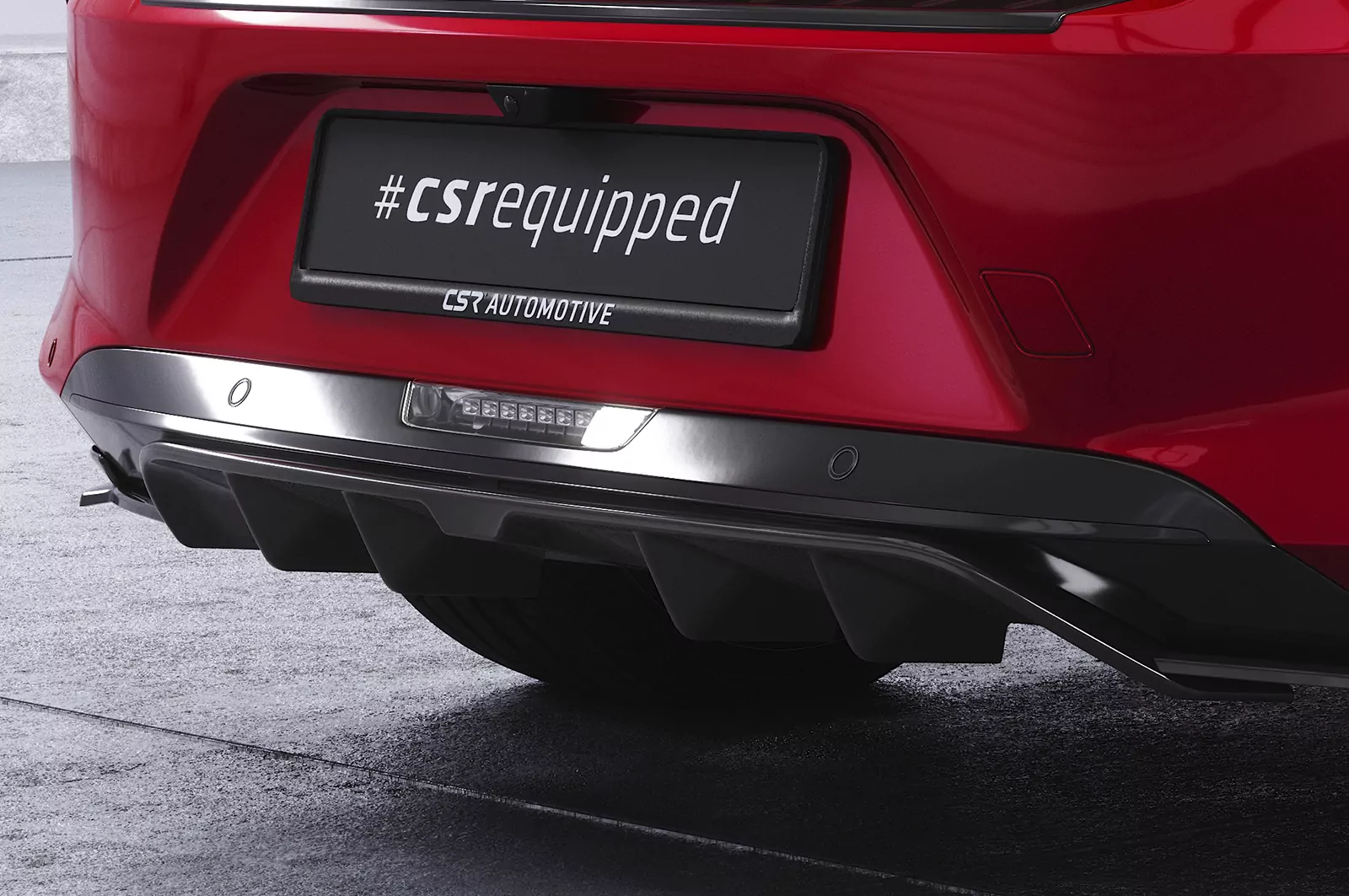 Heckansatz für Opel Astra L Schrägheck HA467 Schwarz Strukturiert