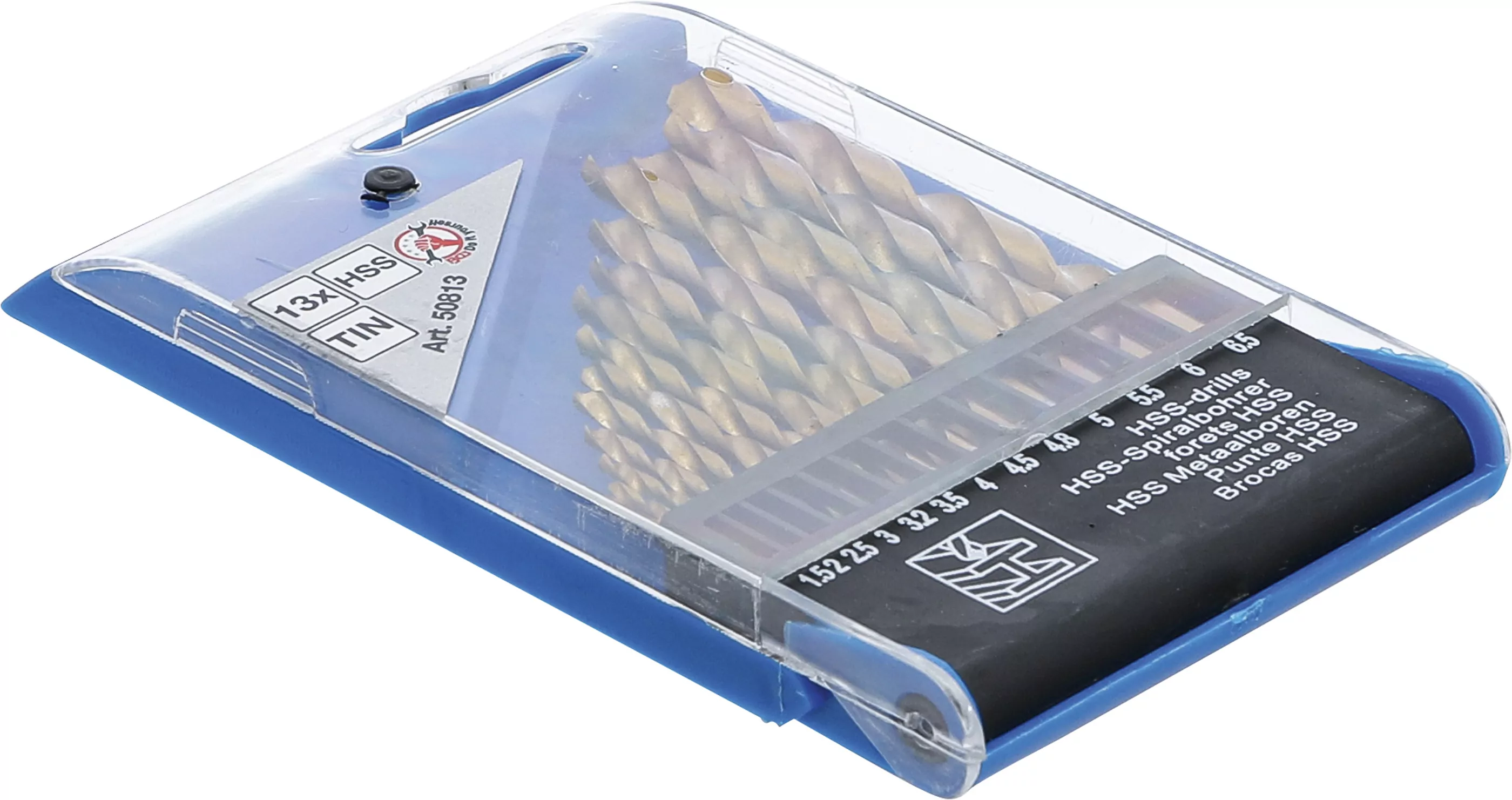 HSS-Spiralbohrer-Satz | titan-nitriert | 1,5 - 6,5 mm | 13-tlg.