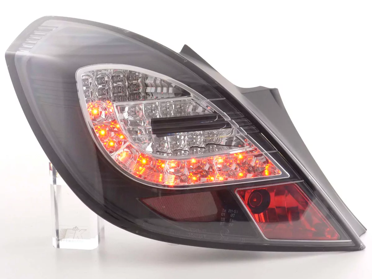 LED Rückleuchten Set Opel Corsa D 3-türig Bj. 06-10 schwarz