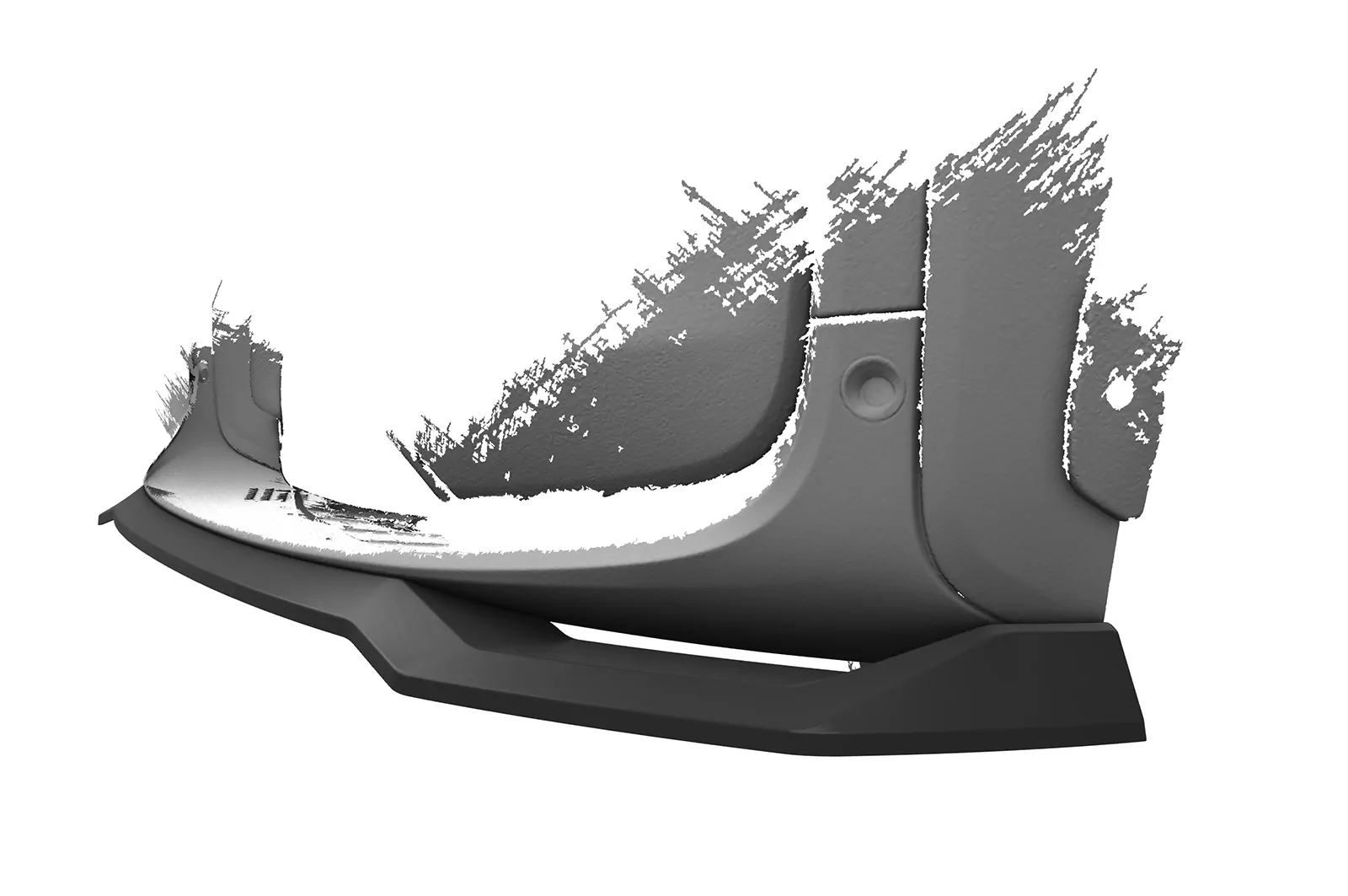 Cup-Spoilerlippe mit ABE für BMW i3 CSL676 Schwarz Strukturiert