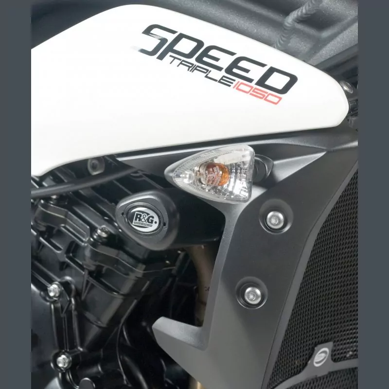 R&G Sturzpads front "No Cut" Triumph Speed Triple 1050 / R / S / RS 2011-2020