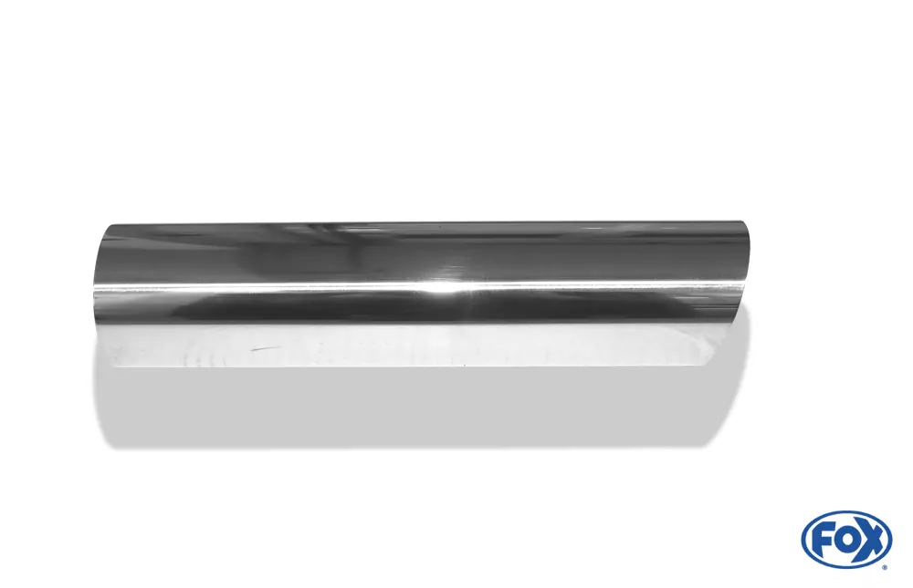 Anschweißendrohr Typ 14  Ø 70 mm / Länge: 300 mm - rund / uneingerollt / 15° abgeschrägt / ohne Absorber