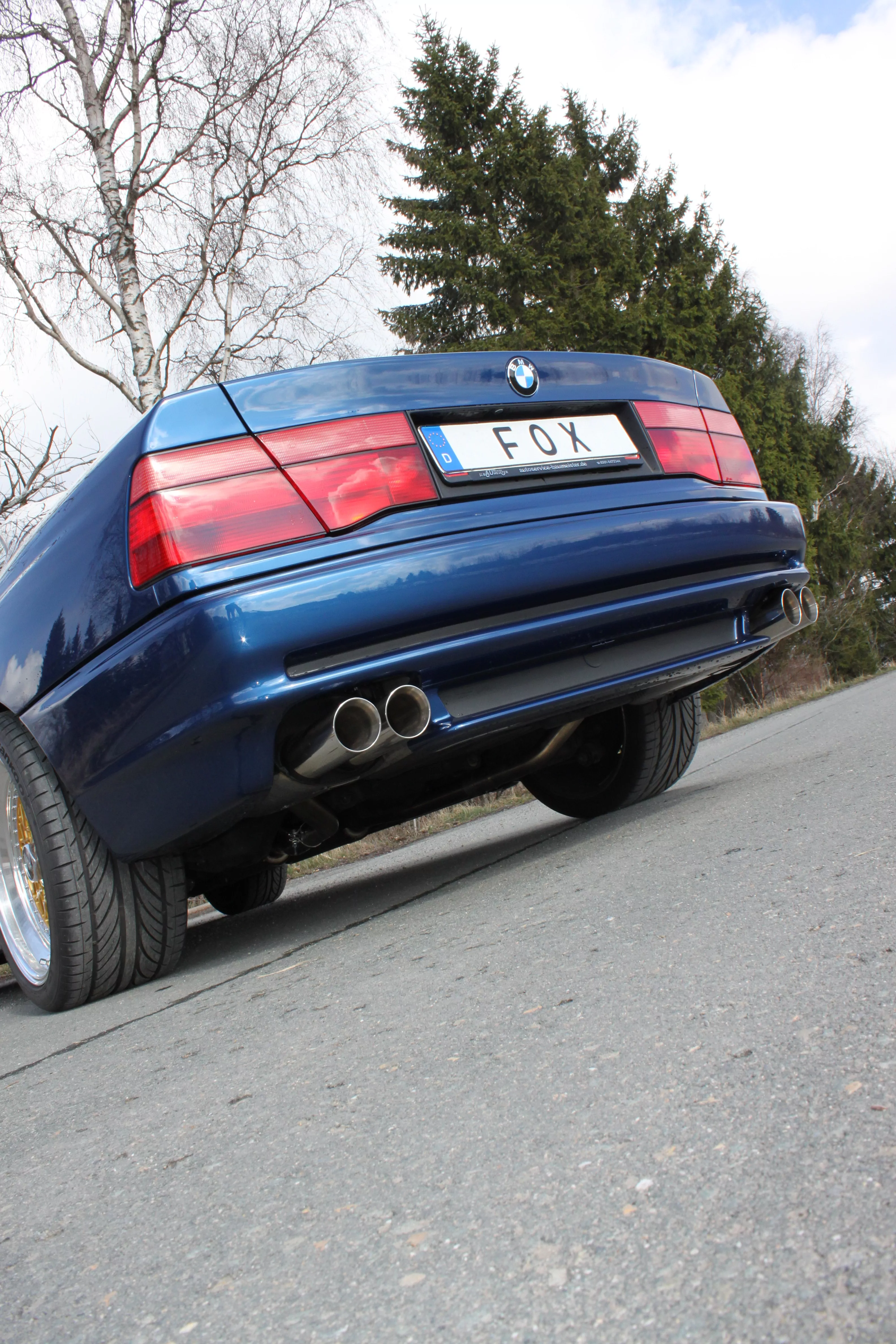 BMW E31 850i  Endschalldämpfer rechts/links - 2x90 Typ 25 rechts/links