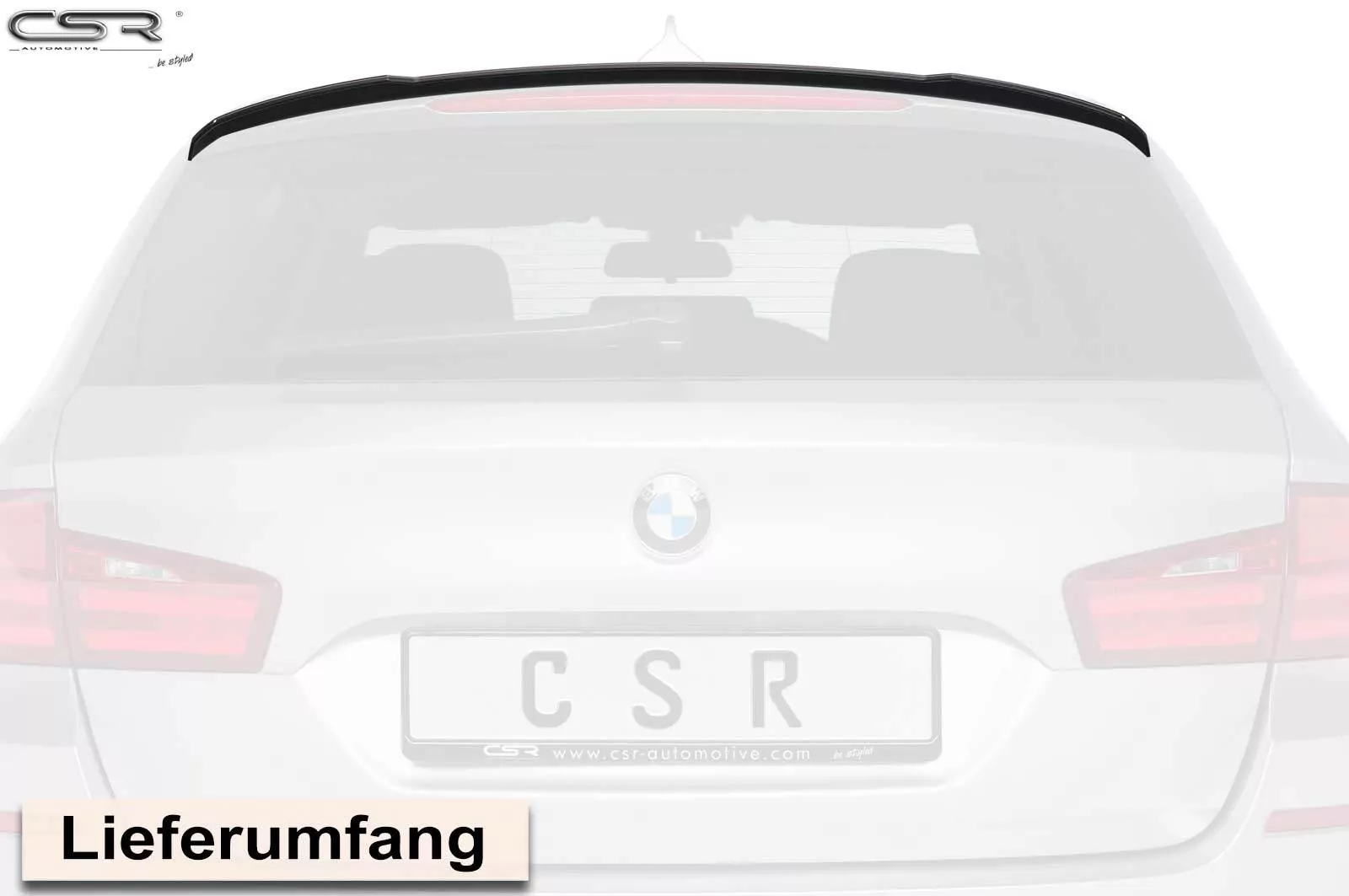 Heckflügel mit ABE für BMW 5er F11 HF695-M Carbon Look (matt)